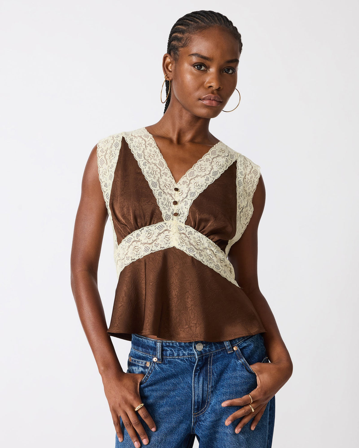 ELINOR TOP DARK ESPRESSO  Famous | Online Store