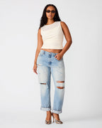 ROMAN KNIT TOP CREAM  Famous | Online Store