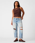 ROMAN KNIT TOP WALNUT  Famous | Online Store