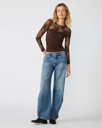 REESE KNIT TOP DARK ESPRESSO  Famous | Online Store