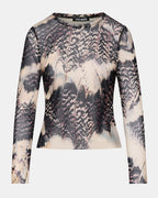 SANDY KNIT TOP MOON SHADOW  Famous | Online Store