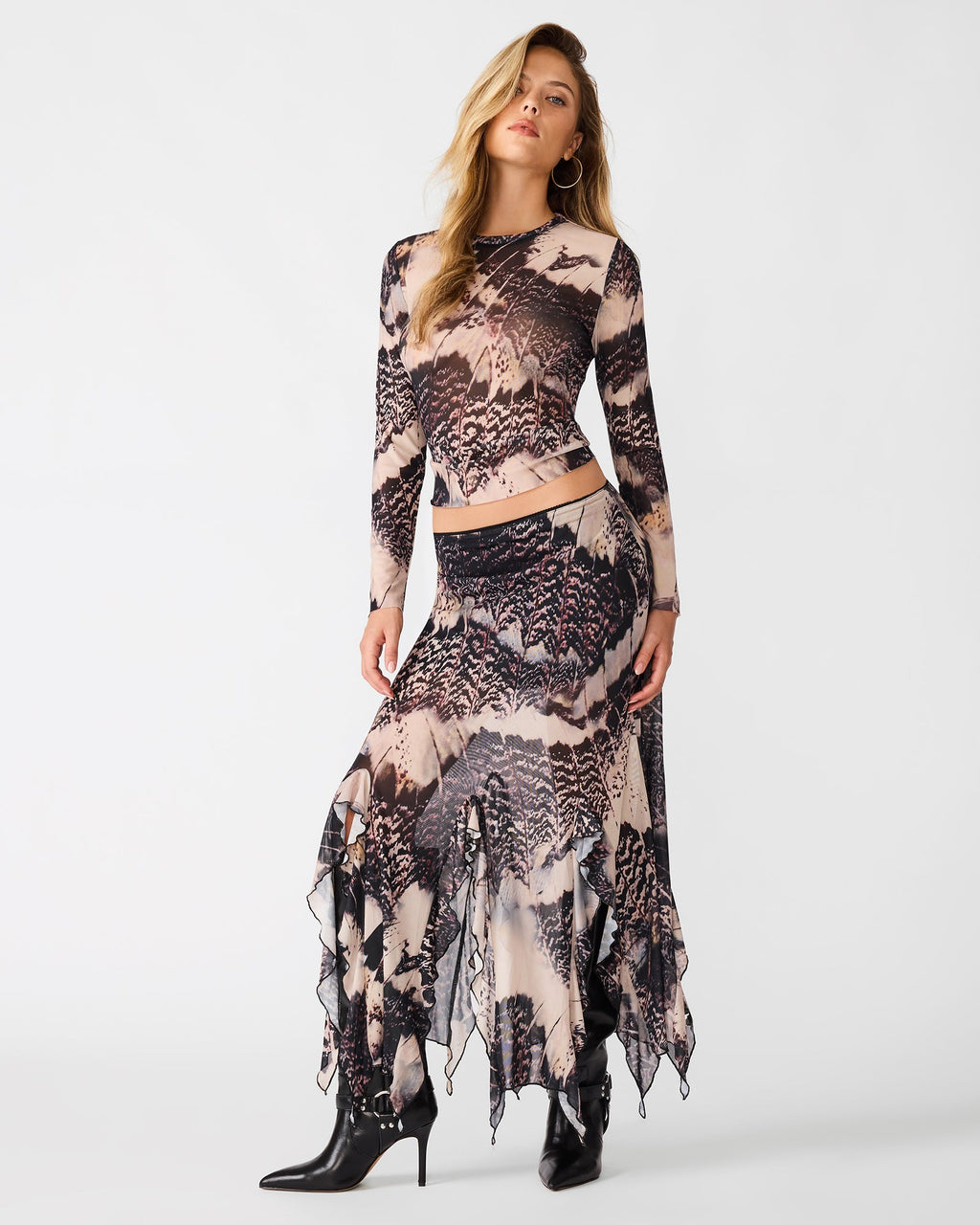 SANDY KNIT TOP MOON SHADOW  Famous | Online Store