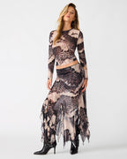 SANDY KNIT TOP MOON SHADOW  Famous | Online Store