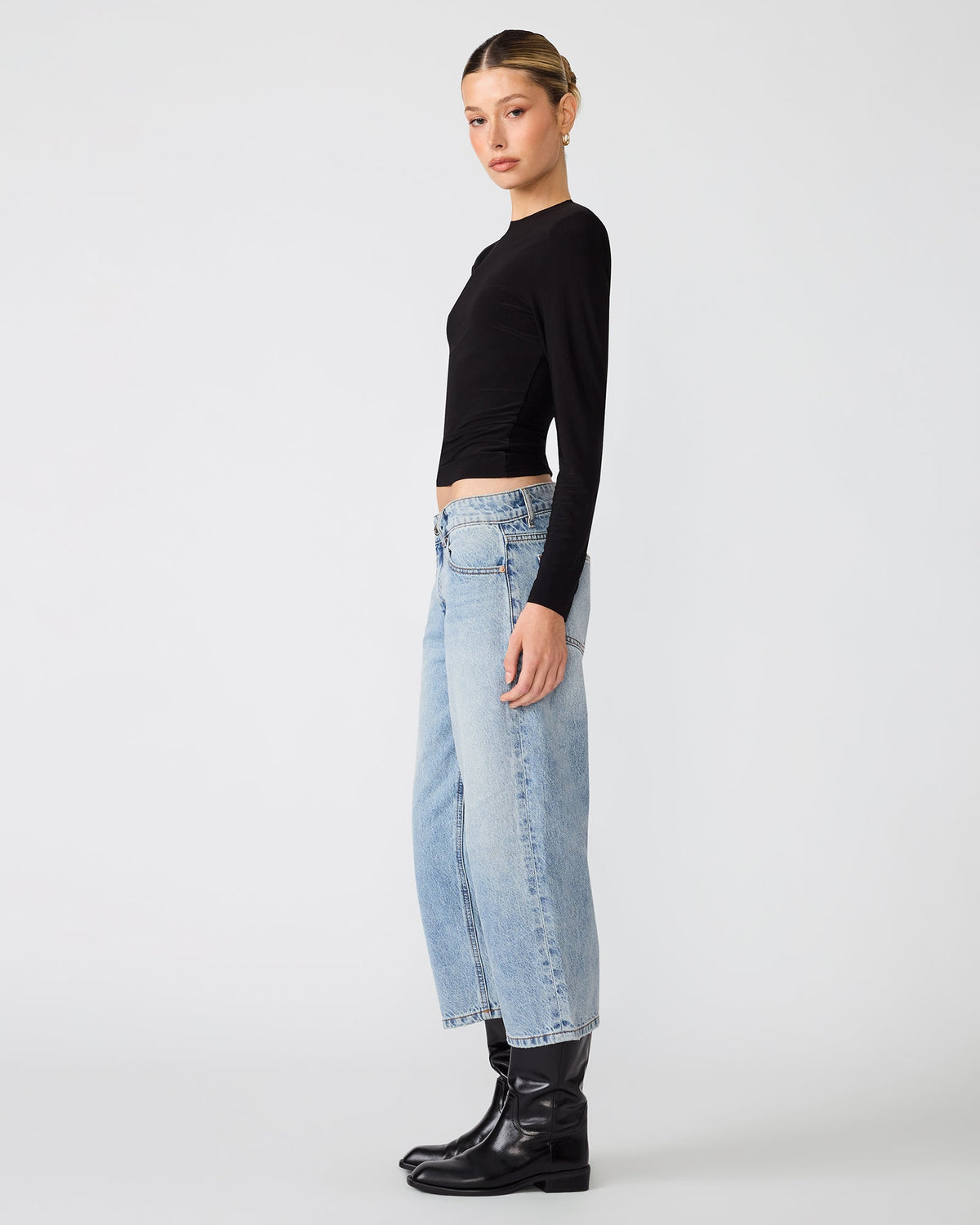 SELINE KNIT TOP BLACK  Famous | Online Store