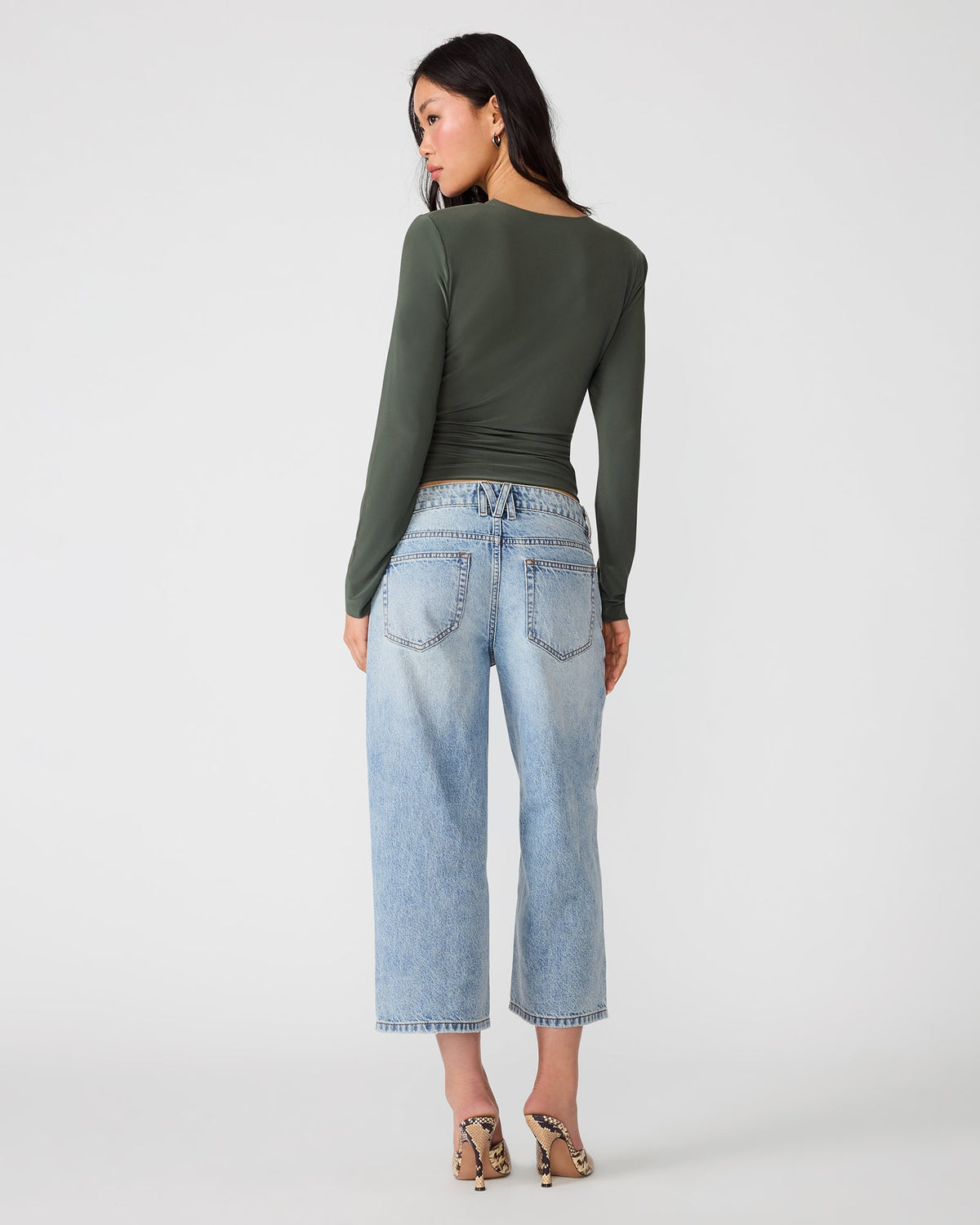SELINE KNIT TOP DARK OLIVE  Famous | Online Store