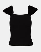 MADELYN SWEATER TOP BLACK  Famous | Online Store