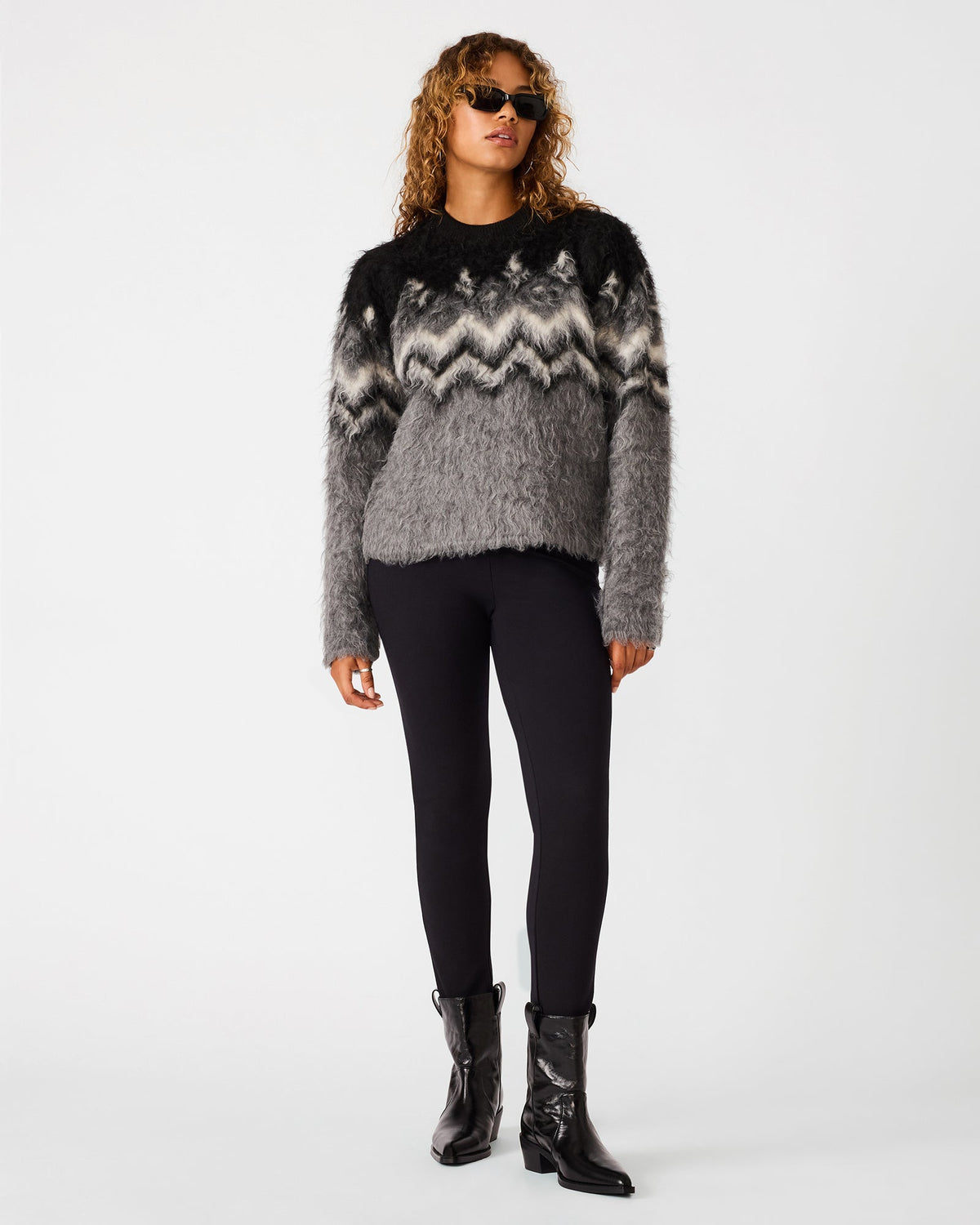 MORA SWEATER BLACK MULTI  Famous | Online Store