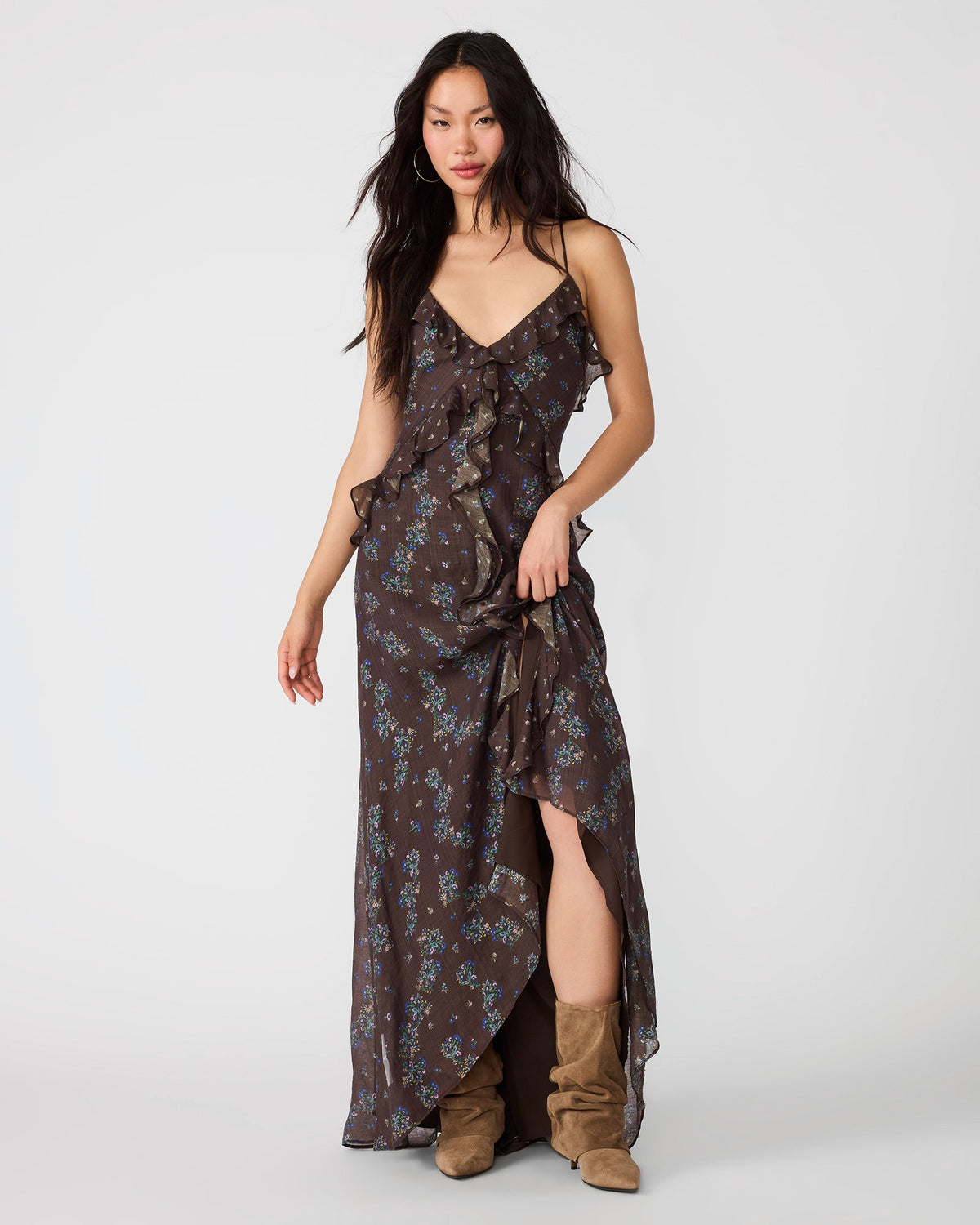 ROSELYN DRESS DARK ESPRESSO  Famous | Online Store