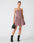 PAULINNA DRESS BLUSH PLAID  Famous | Online Store