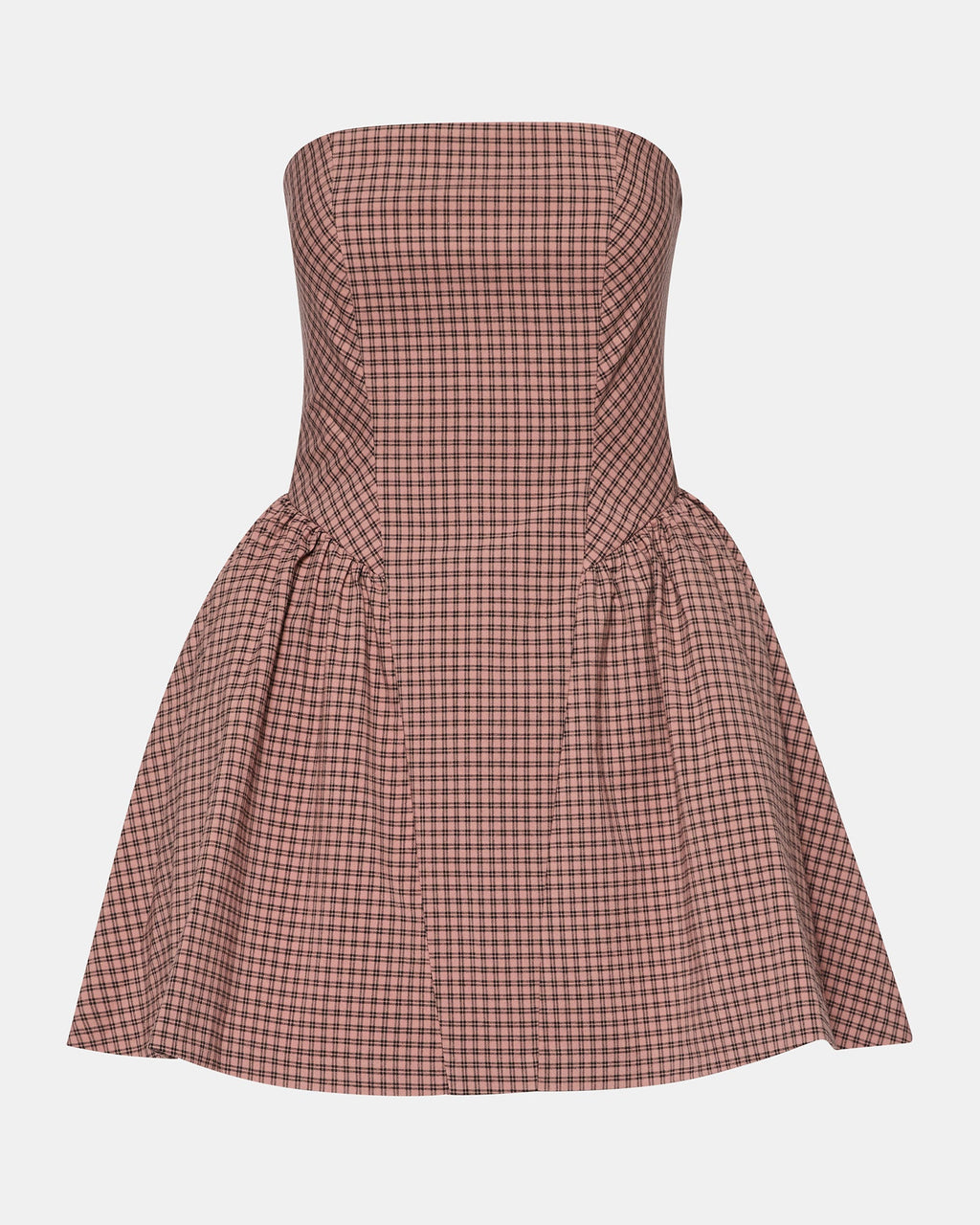 PAULINNA DRESS BLUSH PLAID  Famous | Online Store