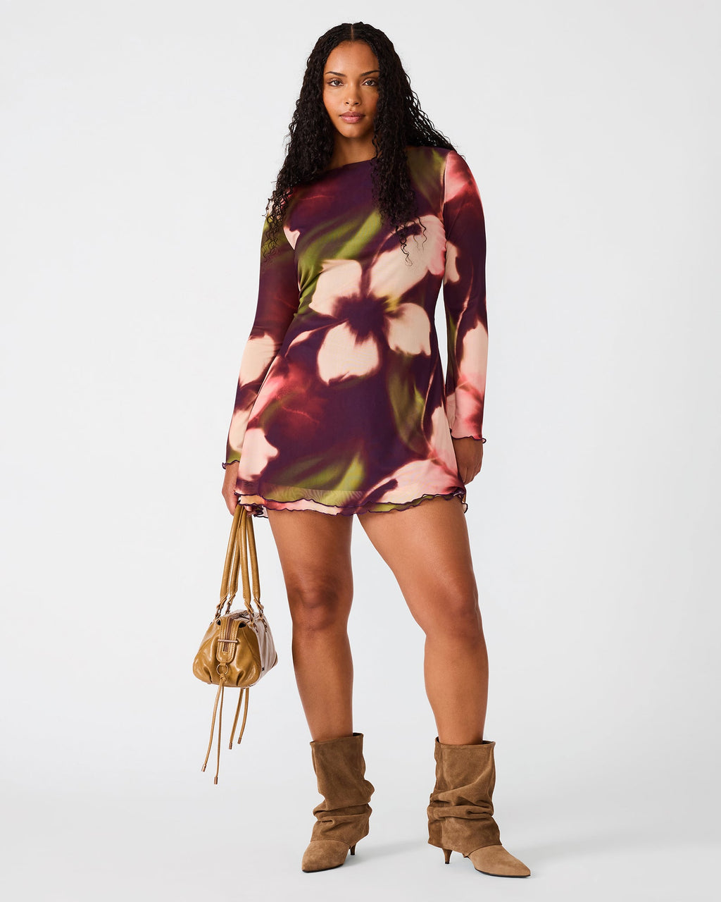 LARISA DRESS BLURRY FLORAL  Famous | Online Store