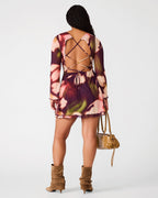 LARISA DRESS BLURRY FLORAL  Famous | Online Store