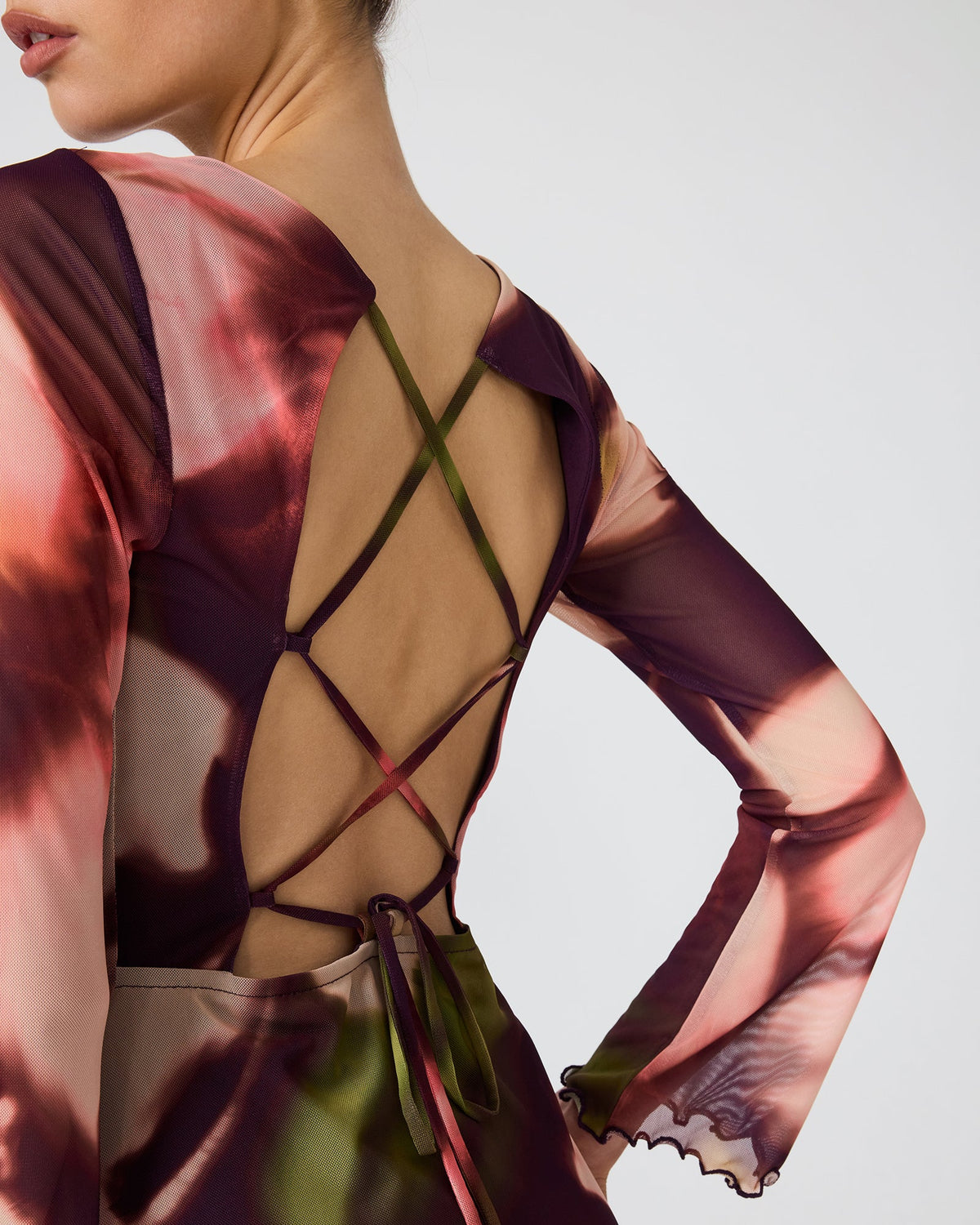LARISA DRESS BLURRY FLORAL  Famous | Online Store