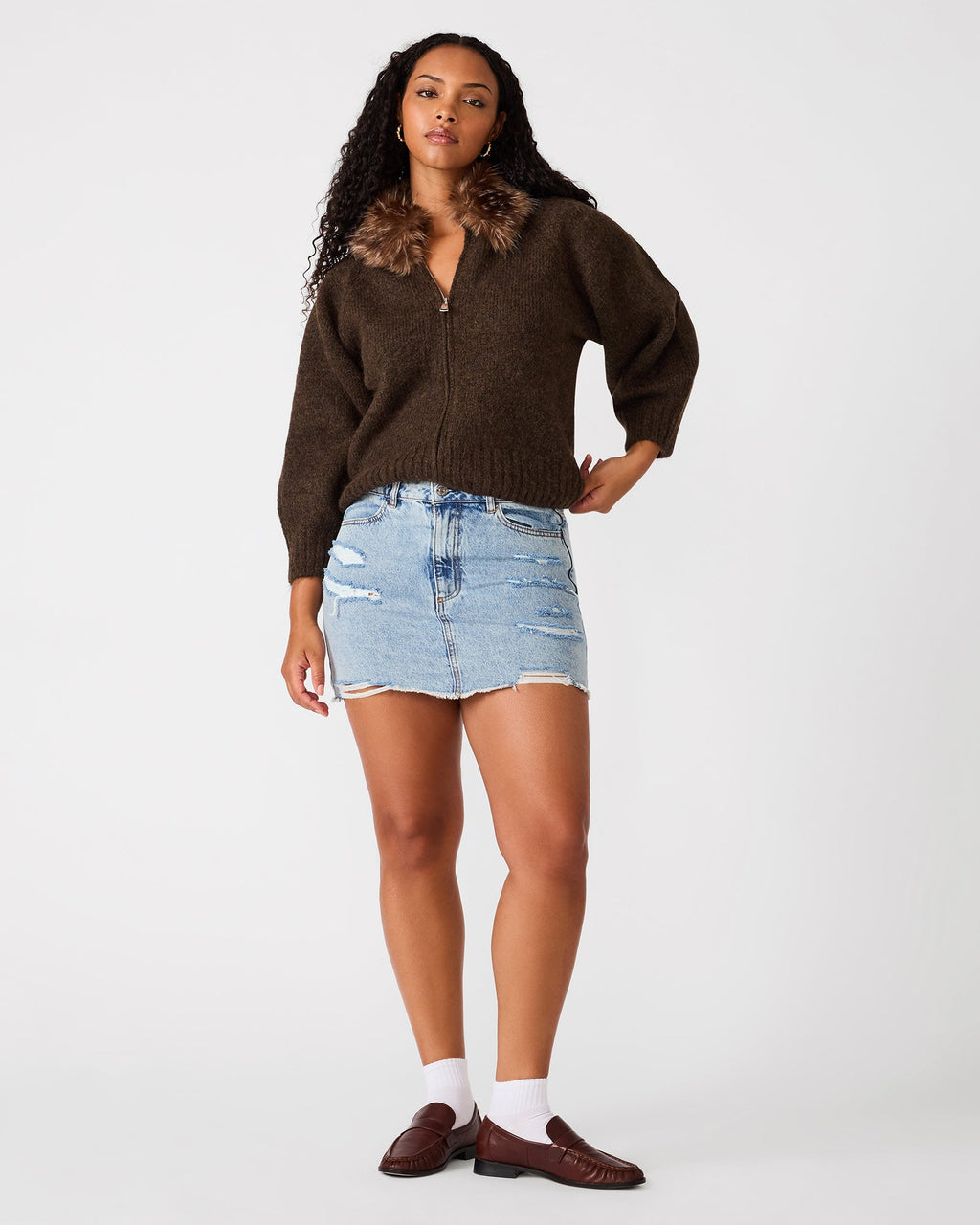 GIANA SKIRT VINTAGE BLUE  Famous | Online Store