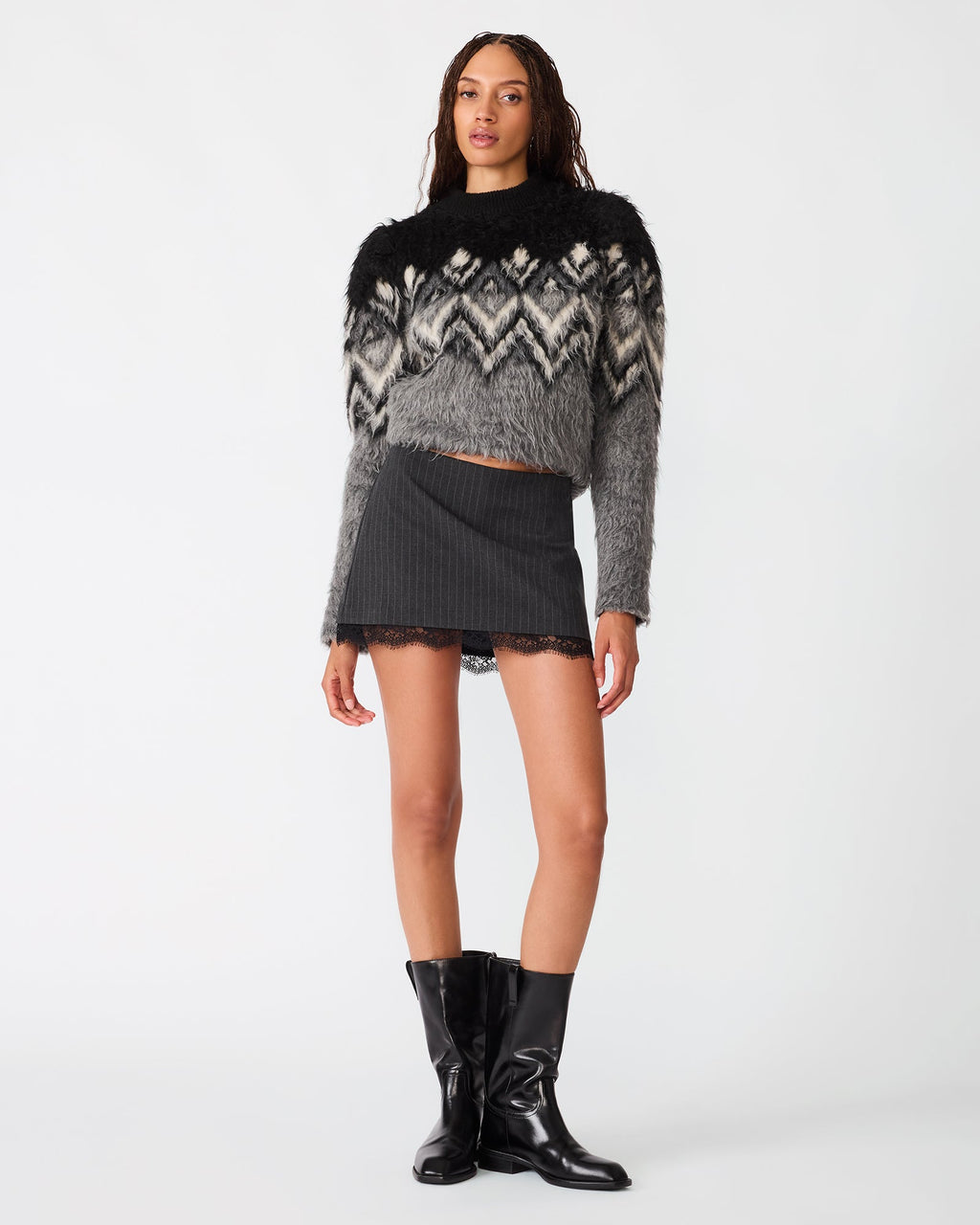 TIFFANIE SKIRT GRIFFIN GREY  Famous | Online Store