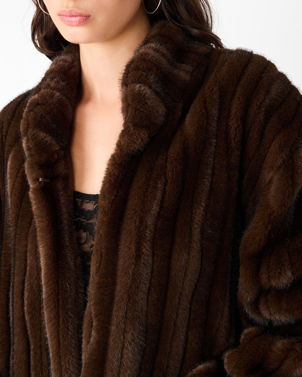 PECLAIR COAT WOLF BROWN  Famous | Online Store