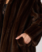 PECLAIR COAT WOLF BROWN  Famous | Online Store