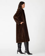 PECLAIR COAT WOLF BROWN  Famous | Online Store