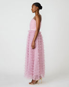 TIERED TULLE GOWN DAWN PINK  Famous | Online Store