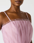 TIERED TULLE GOWN DAWN PINK  Famous | Online Store
