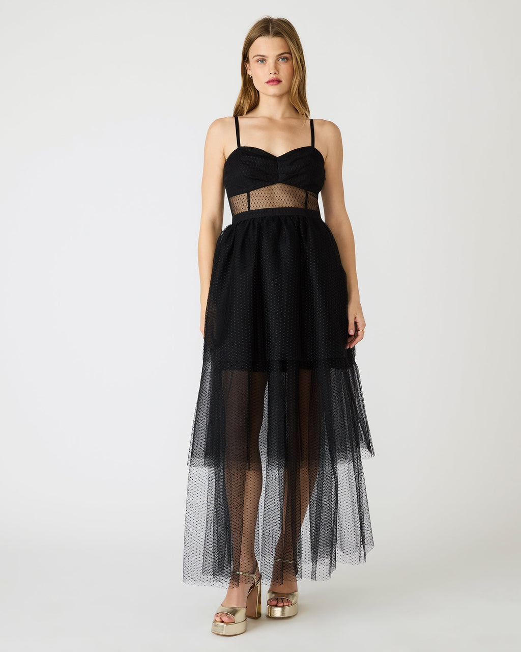 EMILY TULLE DRESS BLACK  Famous | Online Store