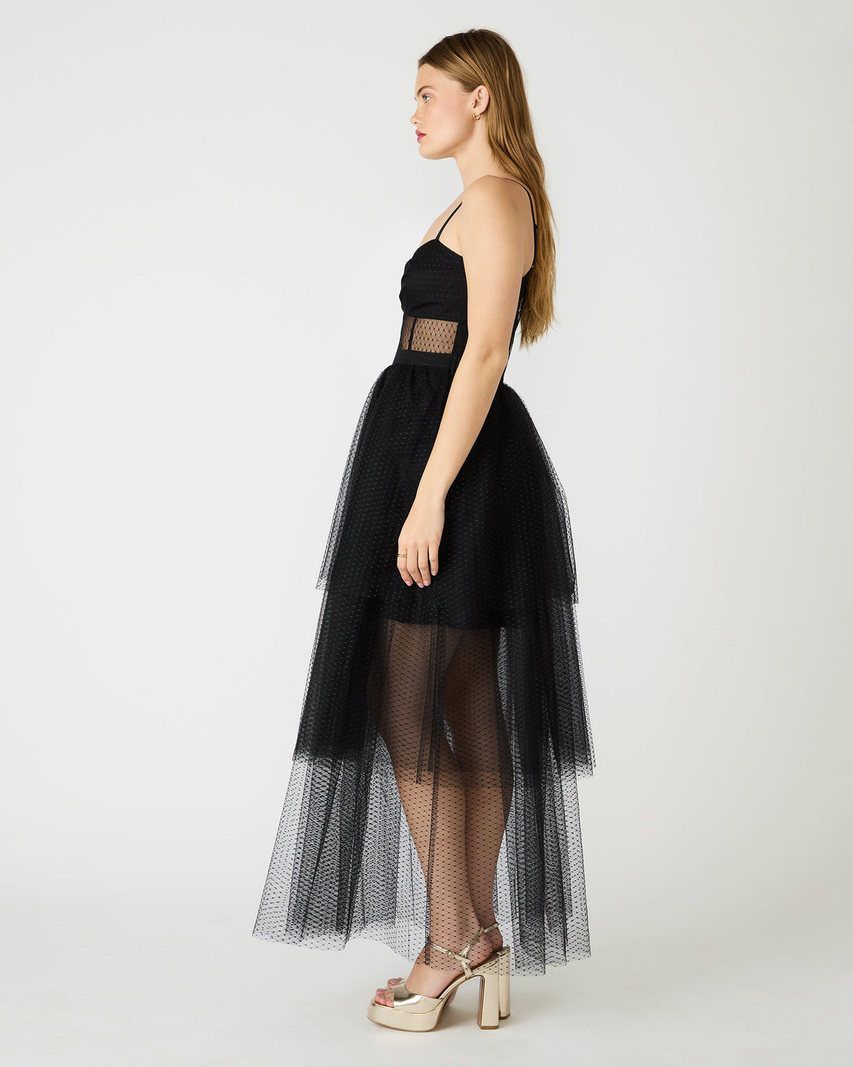 EMILY TULLE DRESS BLACK  Famous | Online Store