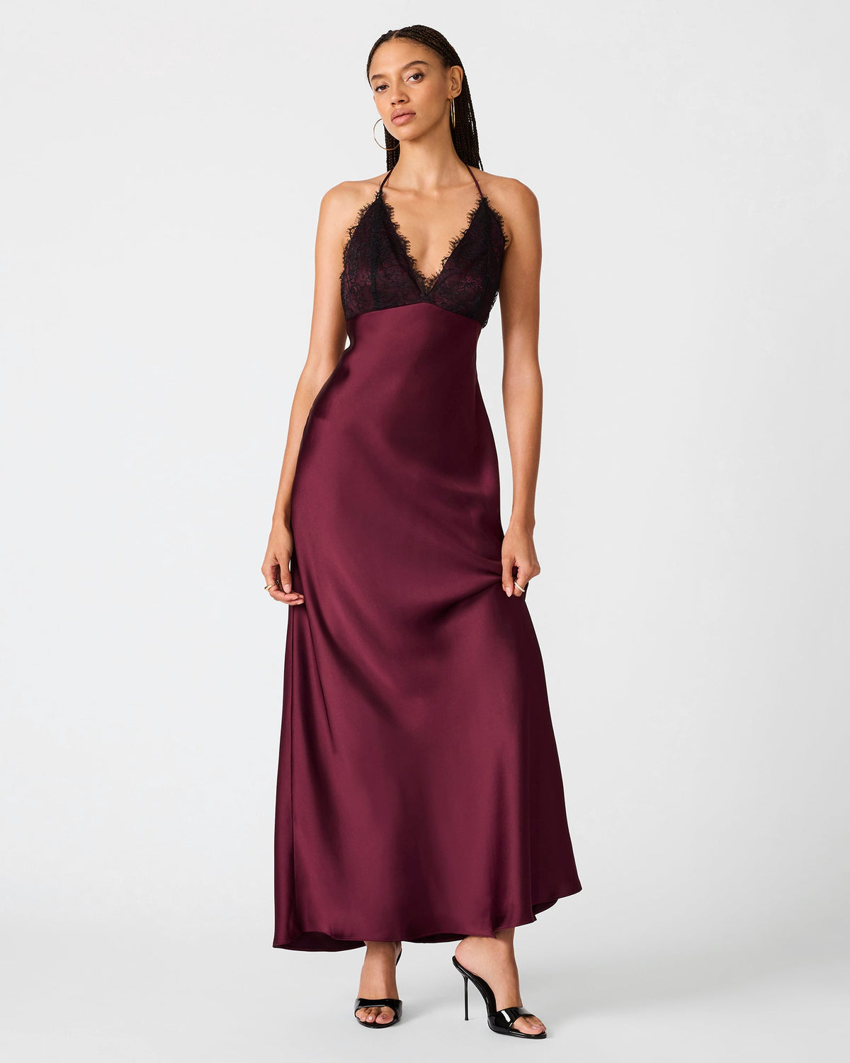 PHIA DRESS DEEP FIG  Famous | Online Store