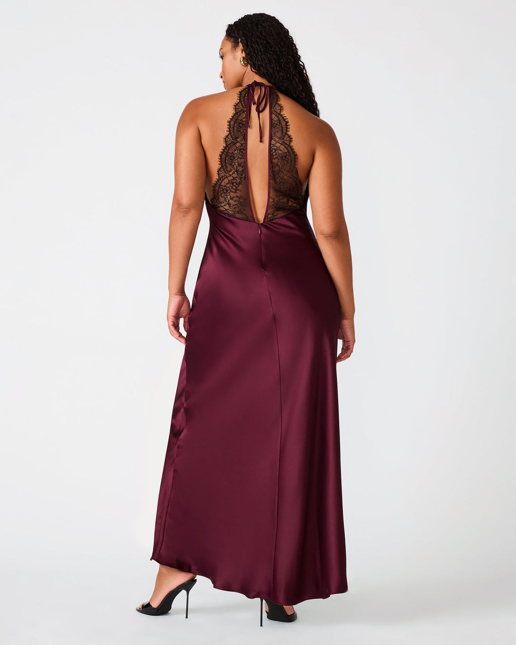 PHIA DRESS DEEP FIG  Famous | Online Store