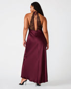 PHIA DRESS DEEP FIG  Famous | Online Store