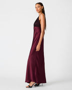 PHIA DRESS DEEP FIG  Famous | Online Store