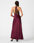 PHIA DRESS DEEP FIG  Famous | Online Store