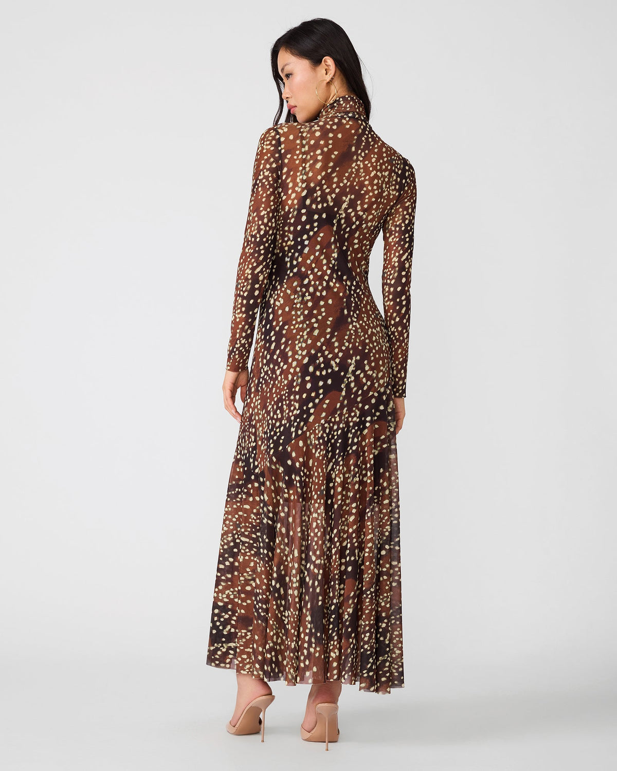 VIVARA DRESS SMOKEY BROWN  Famous | Online Store