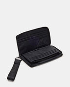 ZIP WALLET BLACK  Famous | Online Store