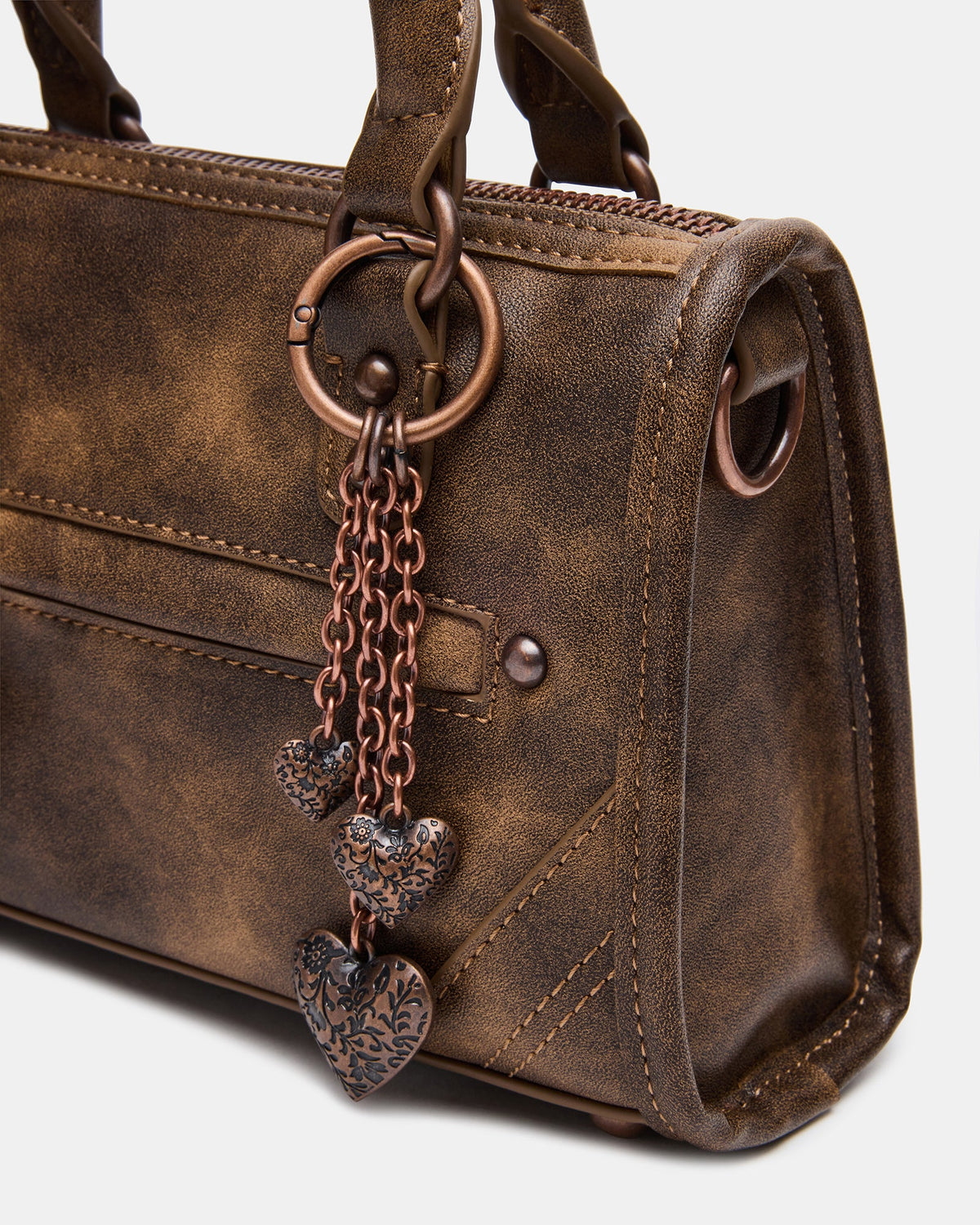 ELIDE BAG DISTRESSED BROWN  Famous | Online Store