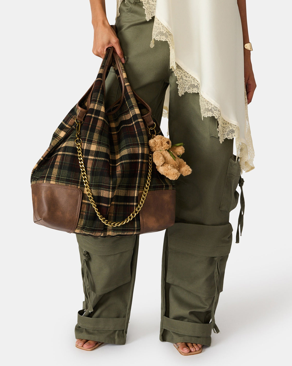 GRUNGY BAG PLAID  Famous | Online Store