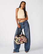 LEILANI BAG BROWN PRINT  Famous | Online Store