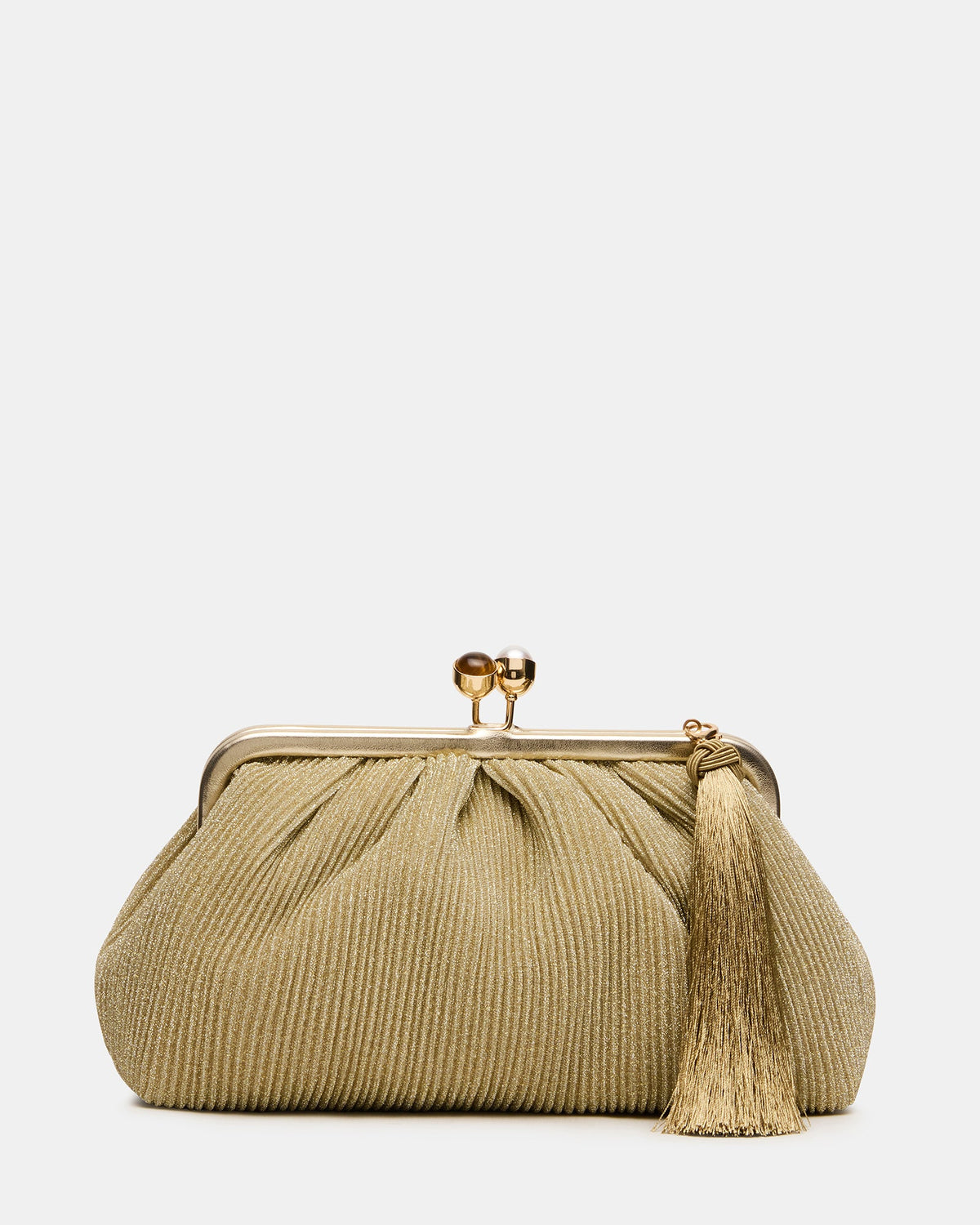 MARISOL BAG GOLD PLISSE  Famous | Online Store