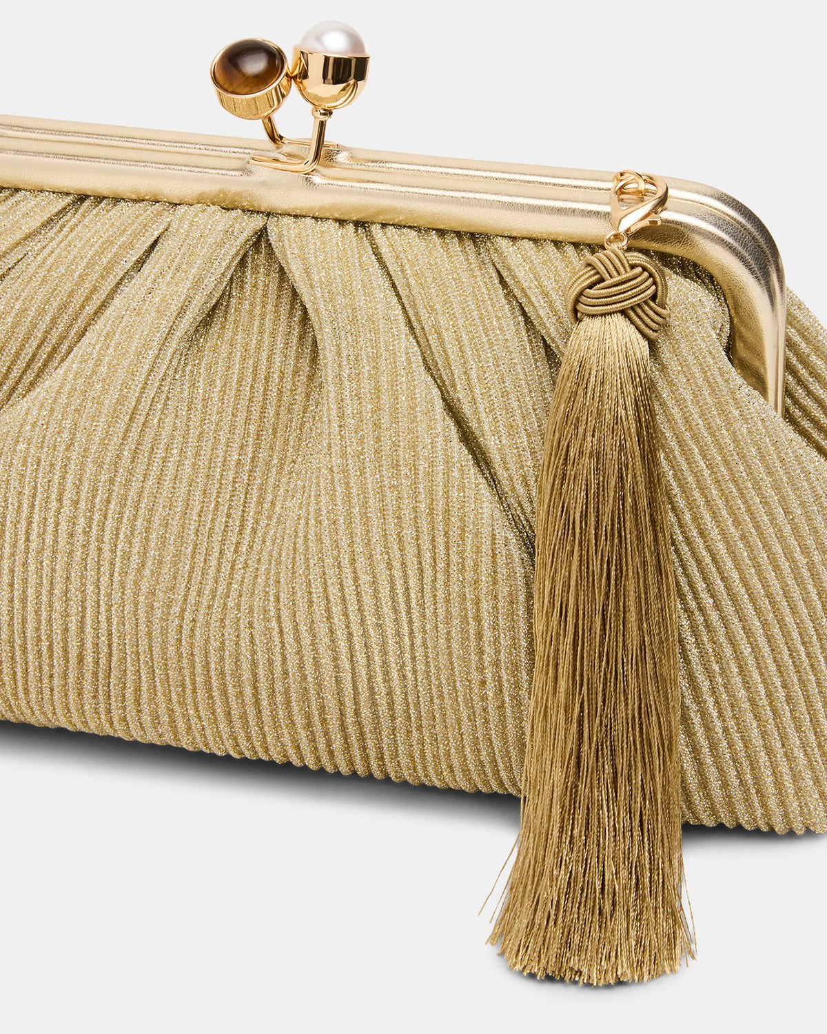 MARISOL BAG GOLD PLISSE  Famous | Online Store