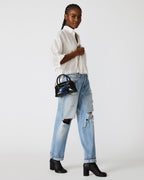MELODIE BAG BLACK CROCODILE  Famous | Online Store
