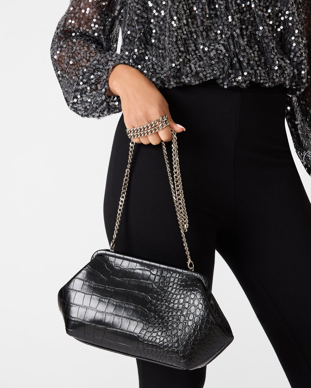 NOVAK BAG BLACK CROCODILE  Famous | Online Store