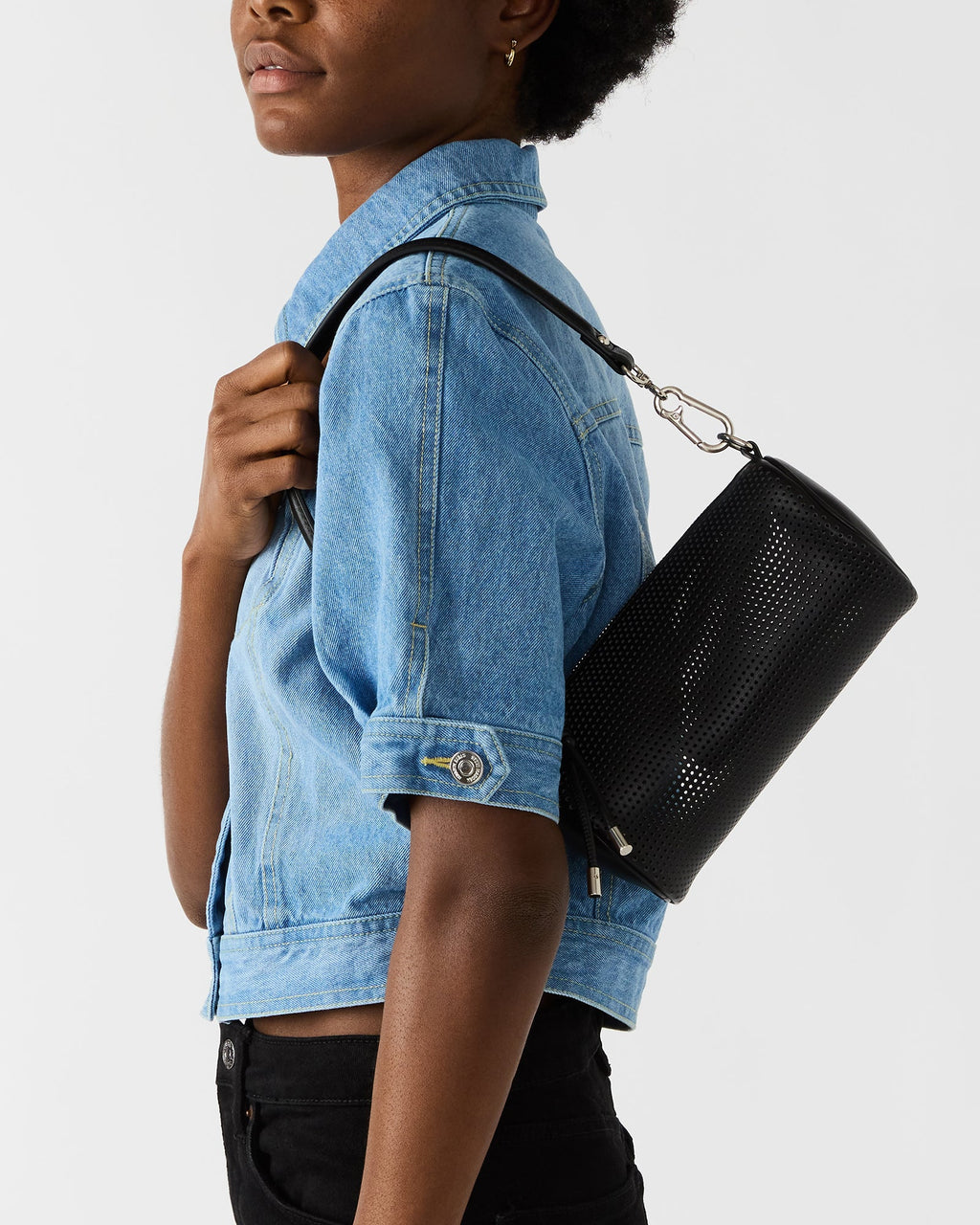 PRIYA PERFORATED BAG BLACK  Famous | Online Store