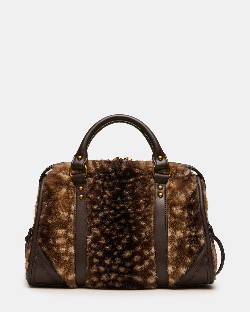 RIGGS FAUX FUR BAG CHOCOLATE  Famous | Online Store