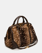 RIGGS FAUX FUR BAG CHOCOLATE  Famous | Online Store