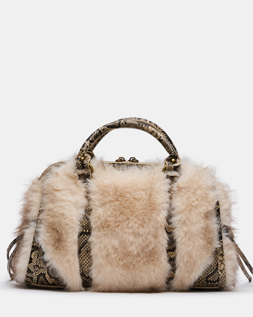 RIGGS FAUX FUR BAG NATURAL  Famous | Online Store