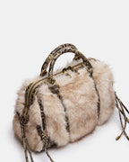 RIGGS FAUX FUR BAG NATURAL  Famous | Online Store