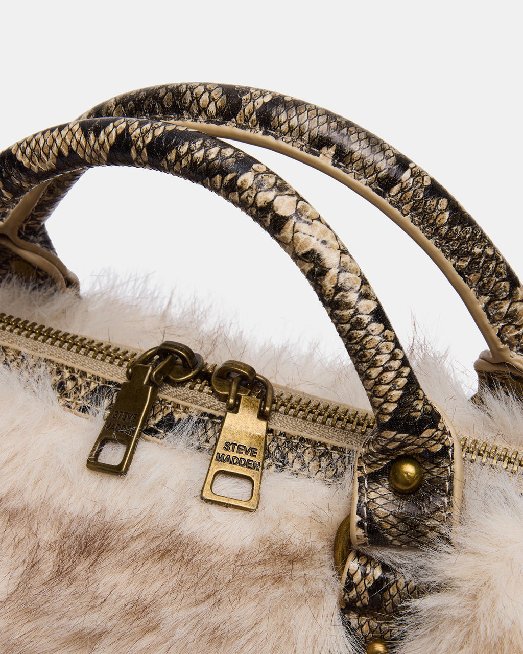 RIGGS FAUX FUR BAG NATURAL  Famous | Online Store