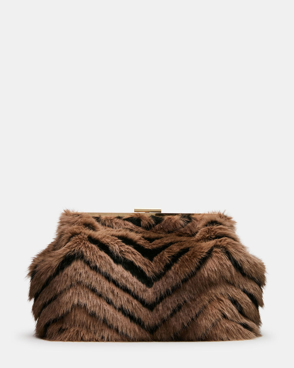 SEFINA FAUX FUR BAG BLACK/TAN  Famous | Online Store