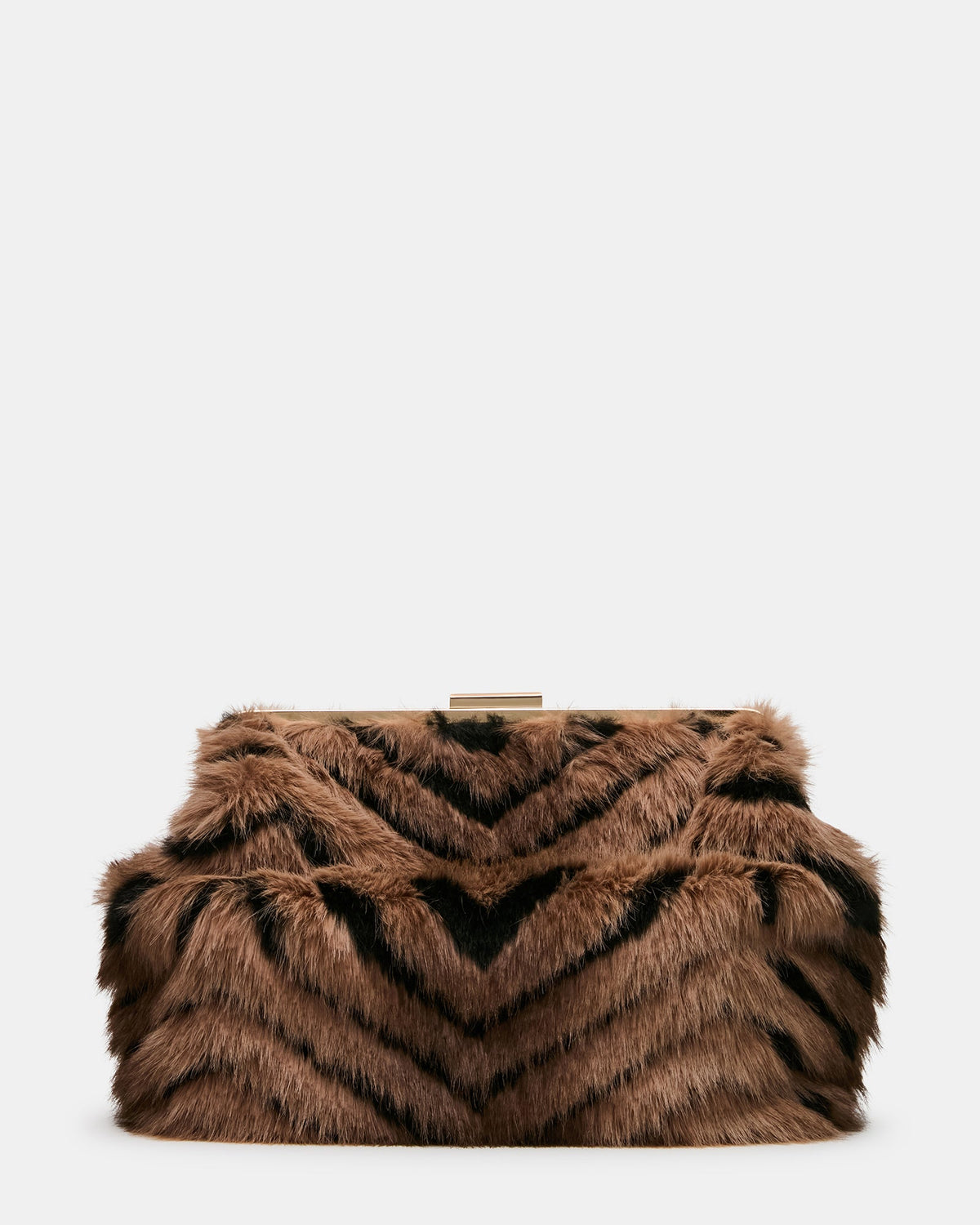 SEFINA FAUX FUR BAG BLACK/TAN  Famous | Online Store
