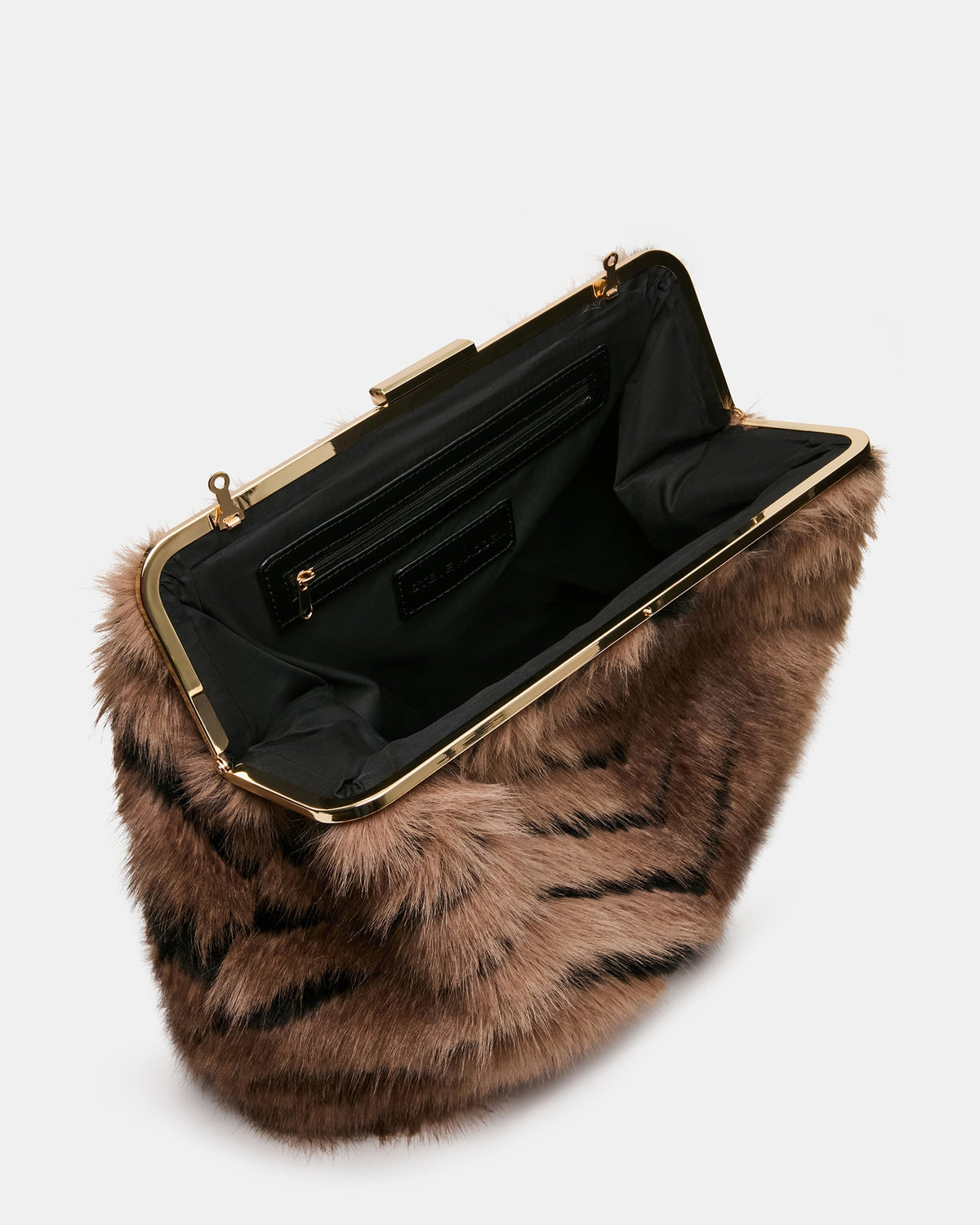 SEFINA FAUX FUR BAG BLACK/TAN  Famous | Online Store