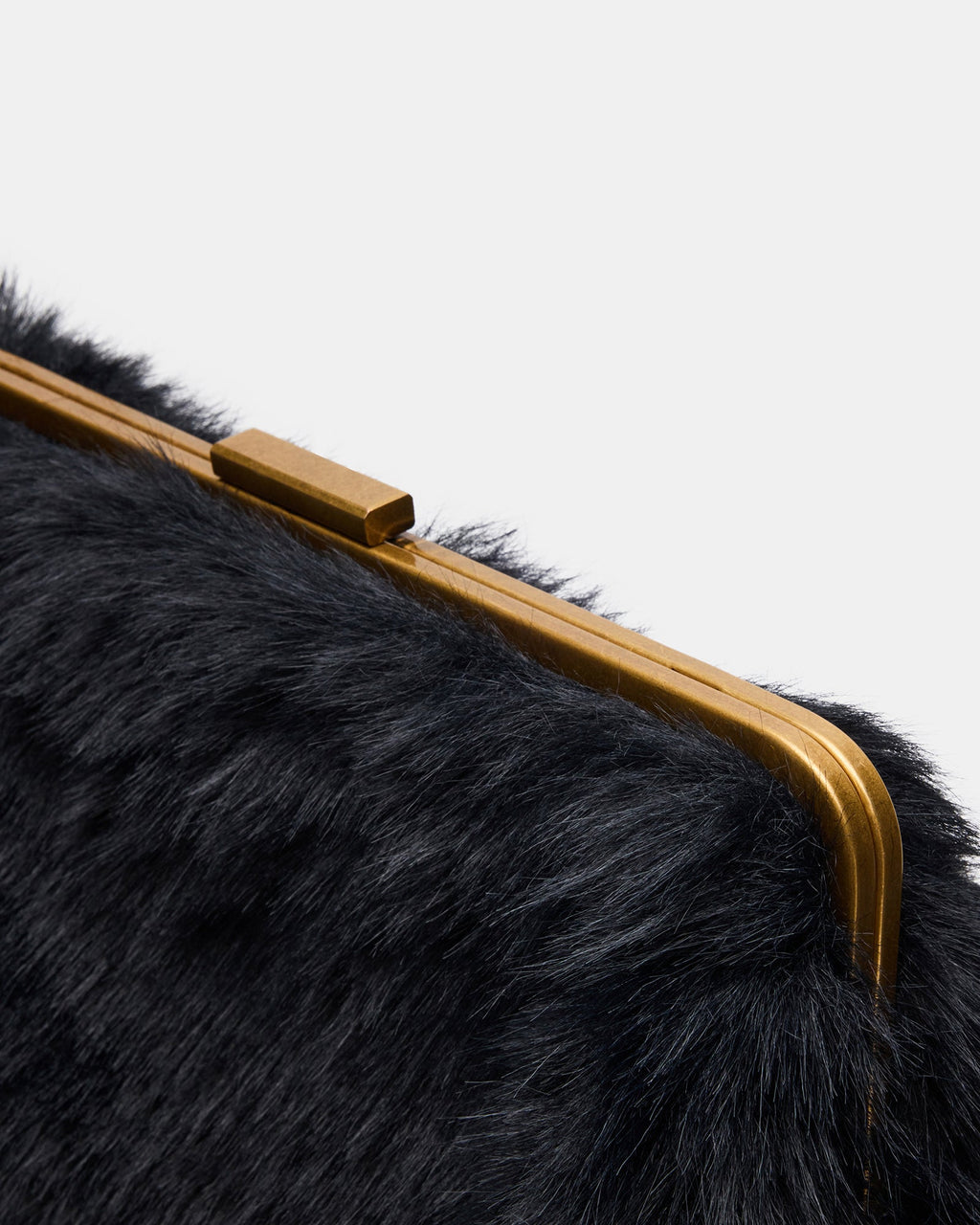 SEFINA FAUX FUR BAG BLACK  Famous | Online Store